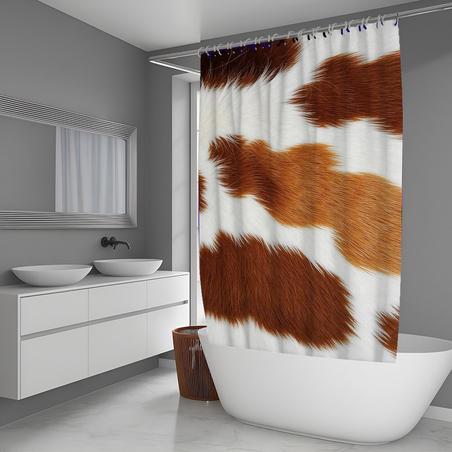Algorithm Abstract And Pattern Shower Curtain