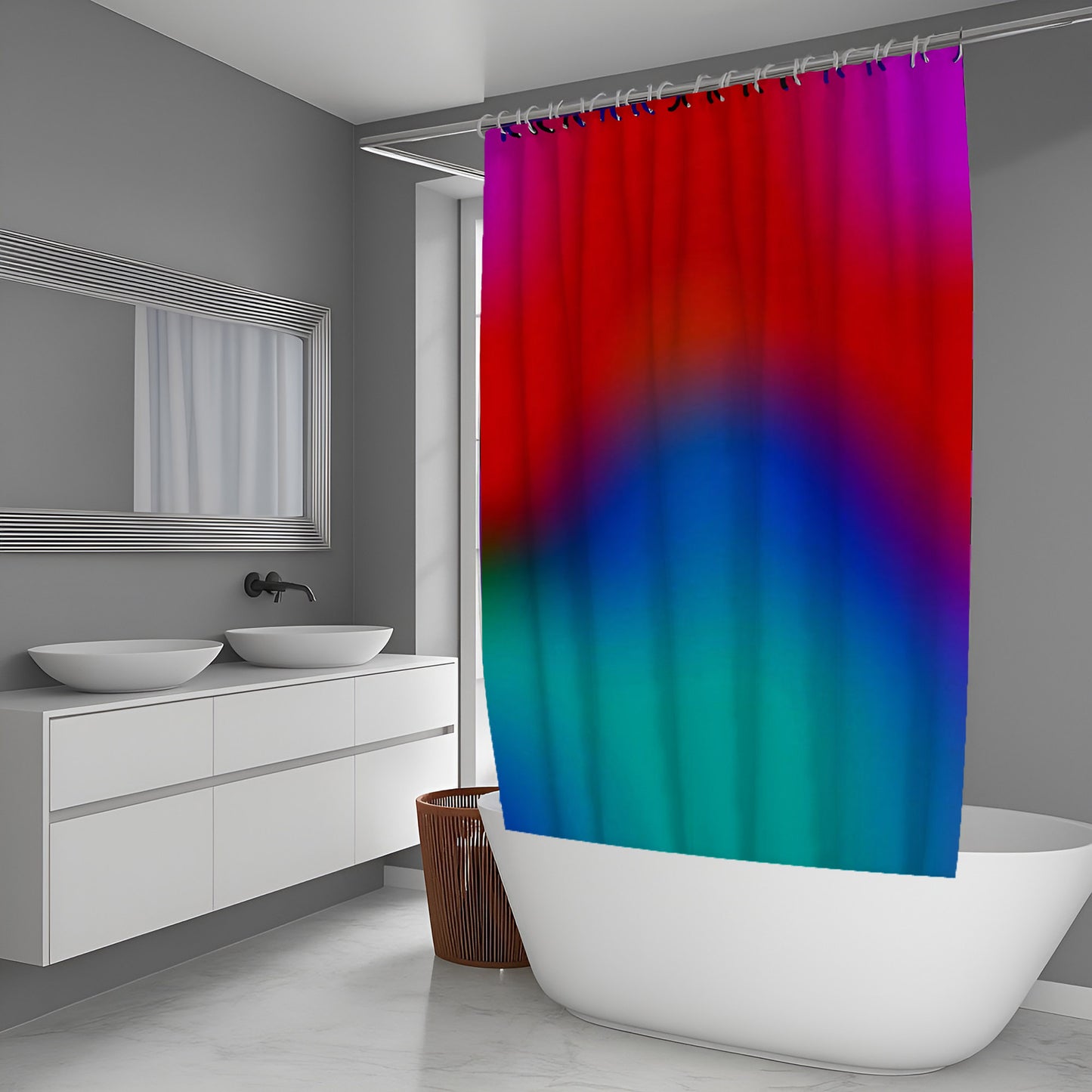 Cloud Stain Abstract And Pattern Shower Curtains