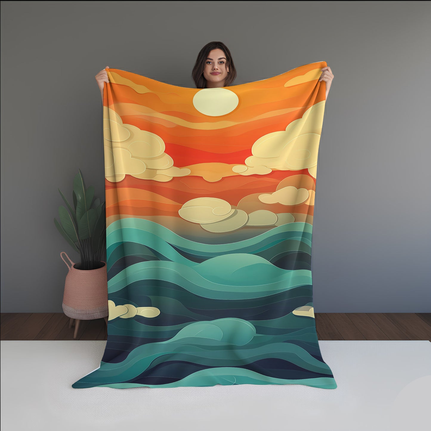 Crystal Pulse Abstract And Pattern dual-sided blanket, featuring modern stitched patterns and soft, reversible micro-fiber fabric.