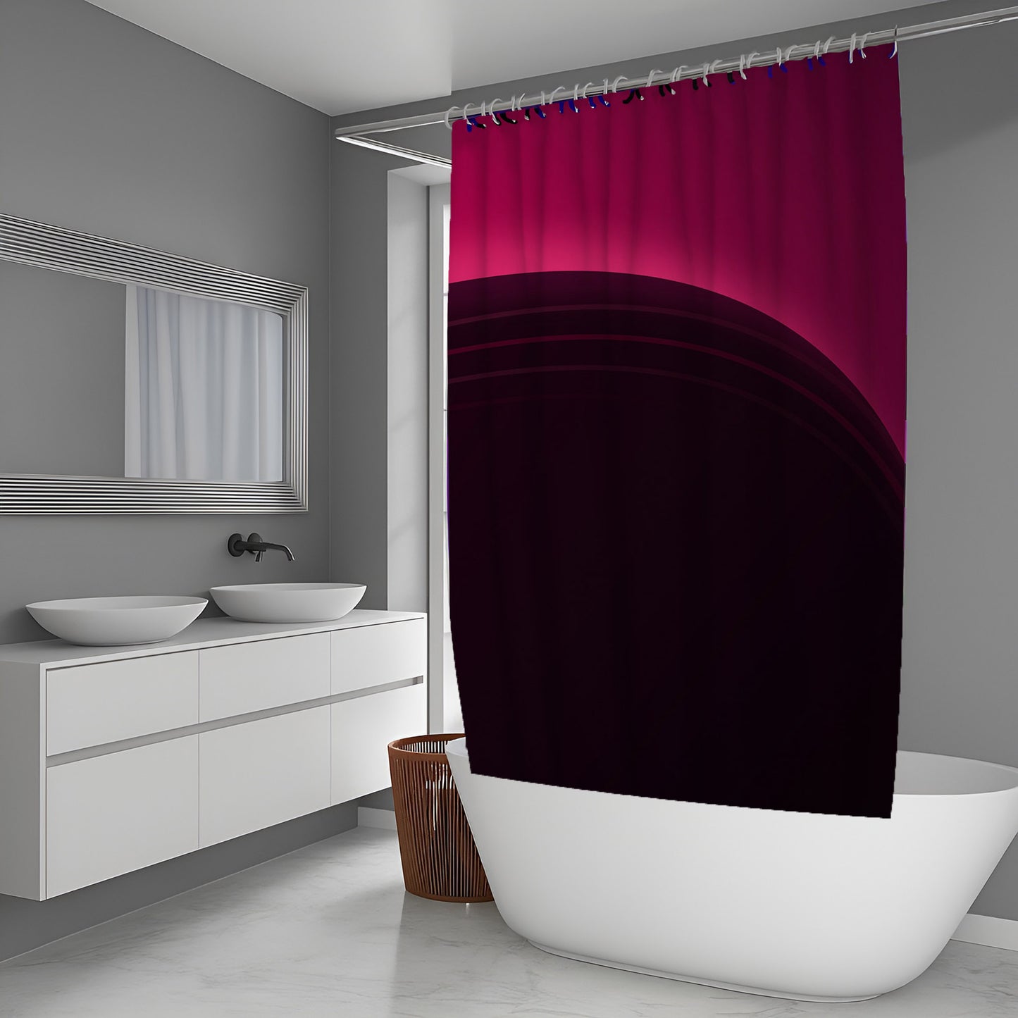 Dusk Prism Abstract And Pattern Shower Curtains