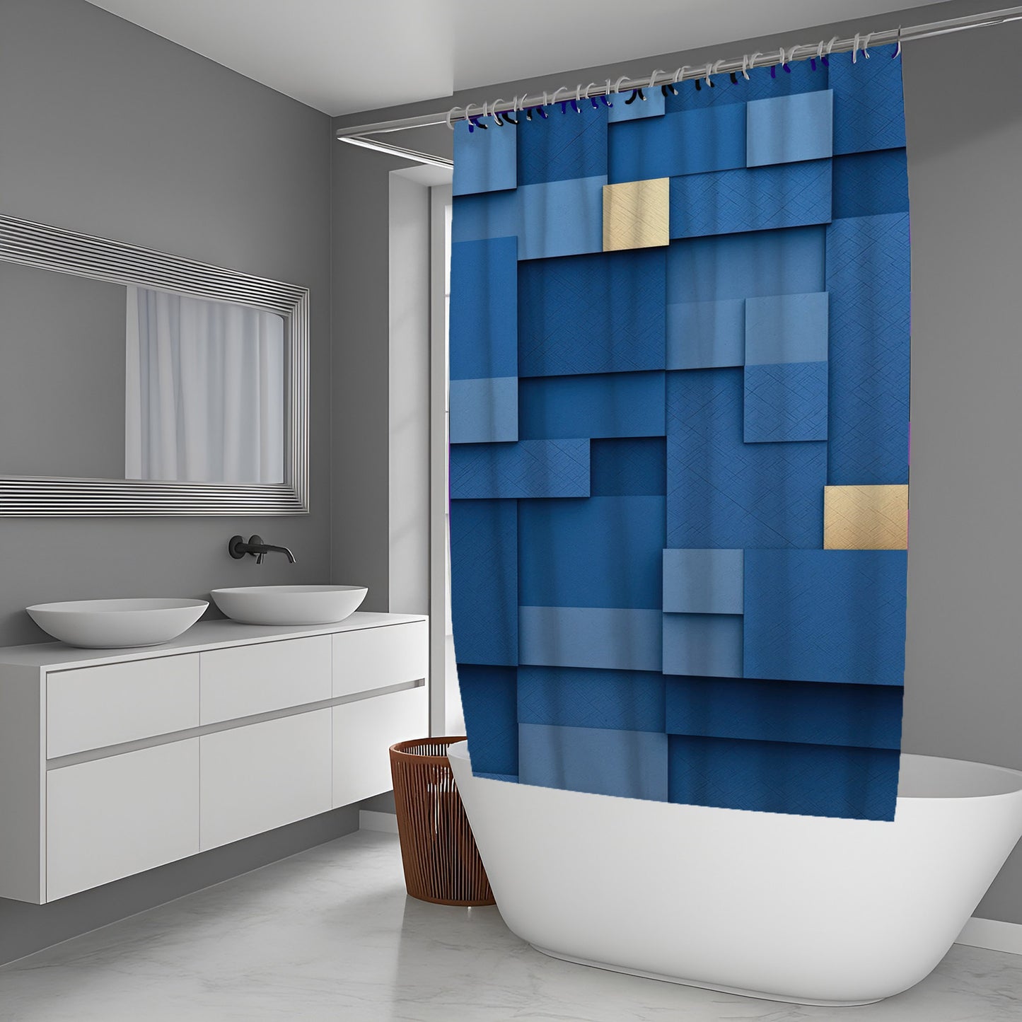 Dust Glimmer Abstract And Pattern Shower Curtains