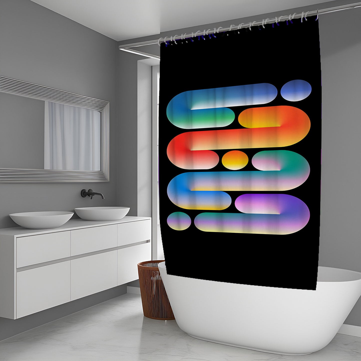 Eternal Dust Abstract And Pattern Shower Curtains