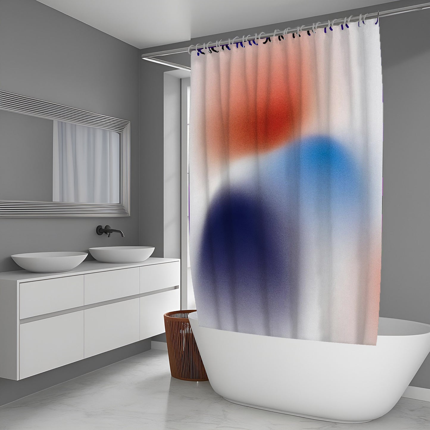 Floral Data Abstract And Pattern Shower Curtains