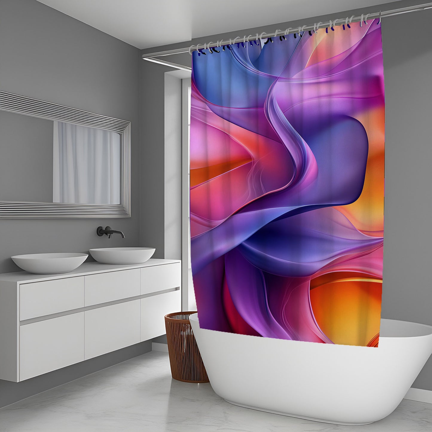 Forest Echo Abstract And Pattern Shower Curtains