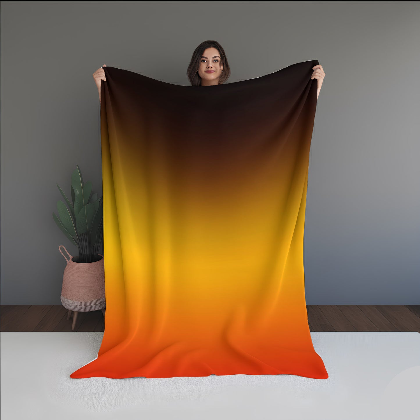 Fractal Sand Abstract And Pattern Doormats dual-sided blanket, featuring modern stitched patterns and soft, reversible micro-fiber fabric.