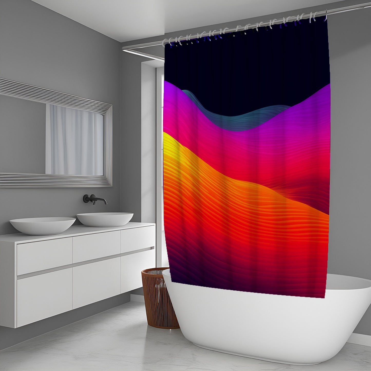 Glass Dust Abstract And Pattern Shower Curtains