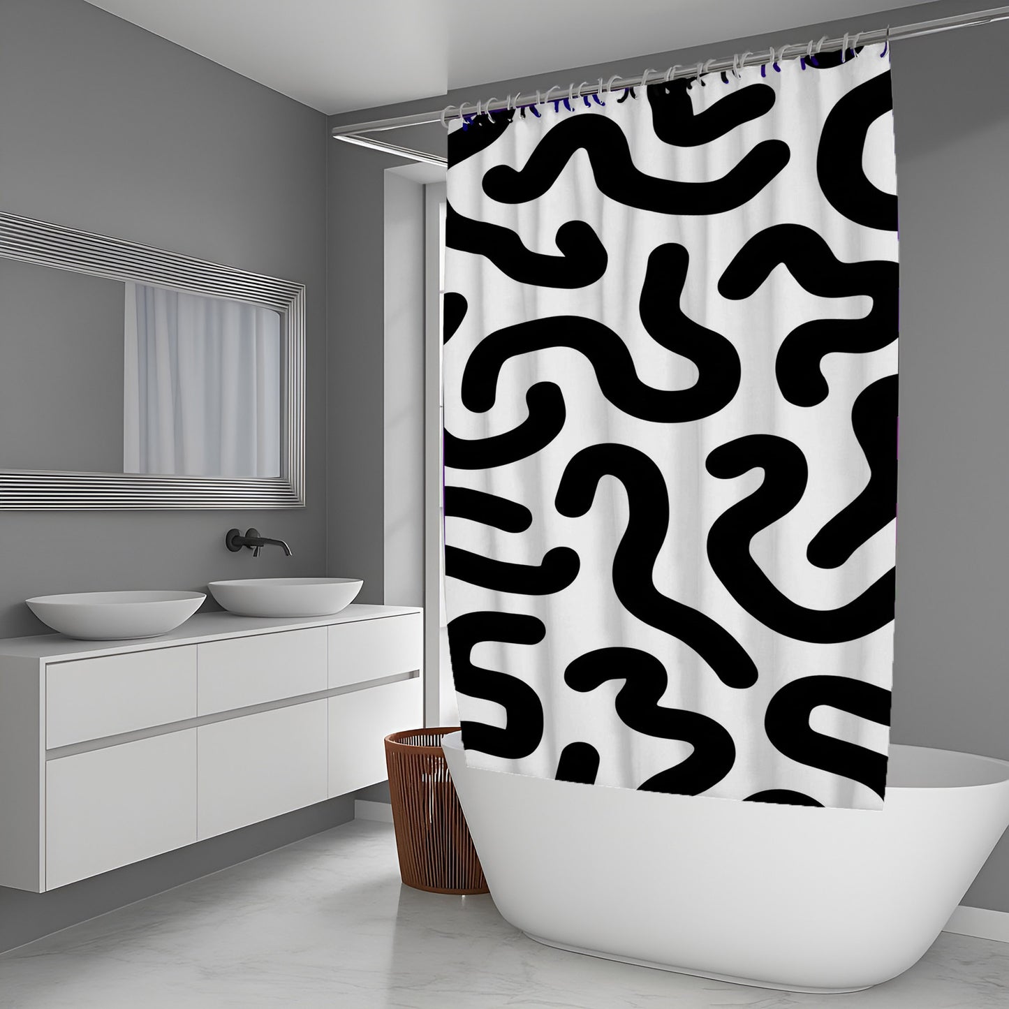 Koda Doodle Shower Curtains