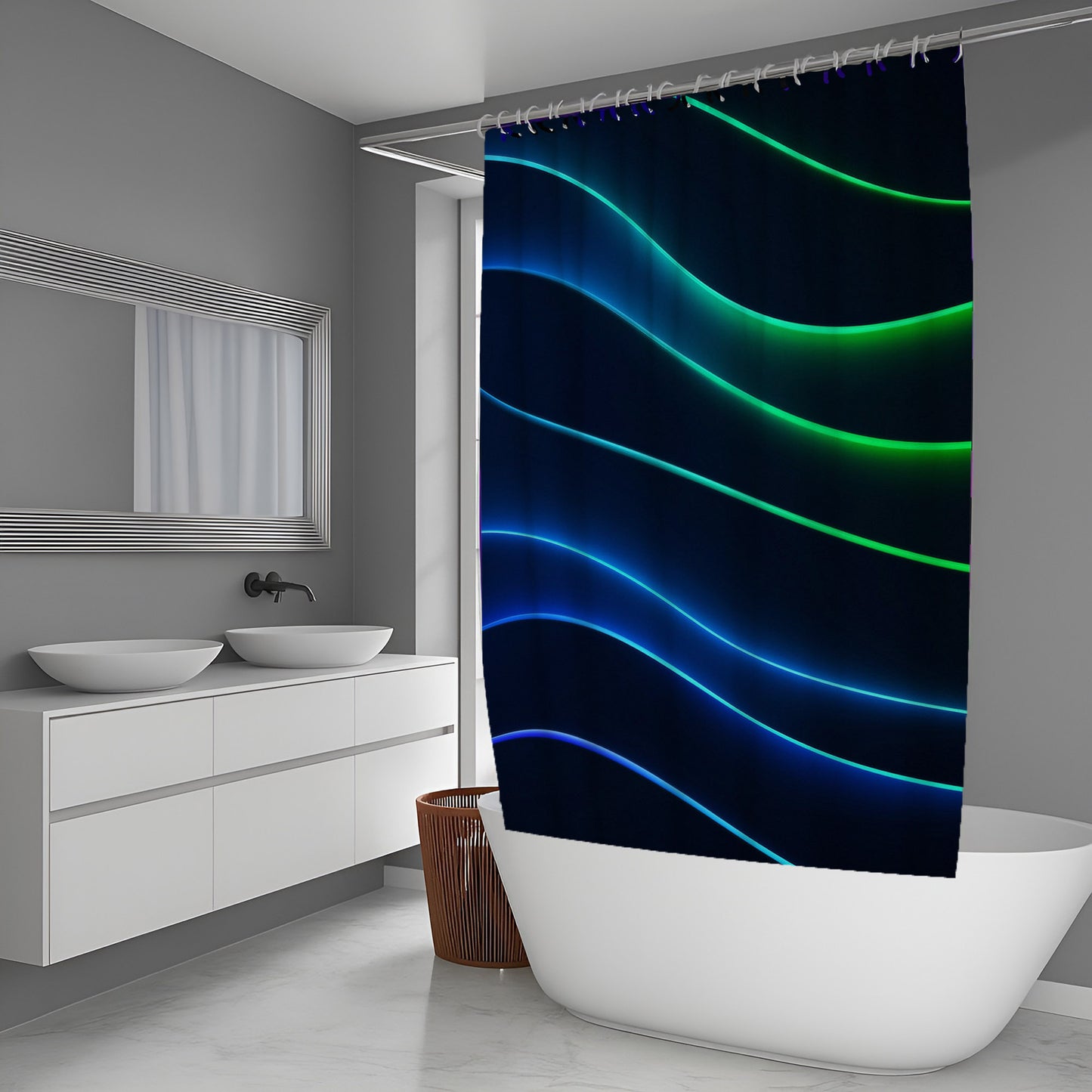 Leaf Static Abstract And Pattern Shower Curtains
