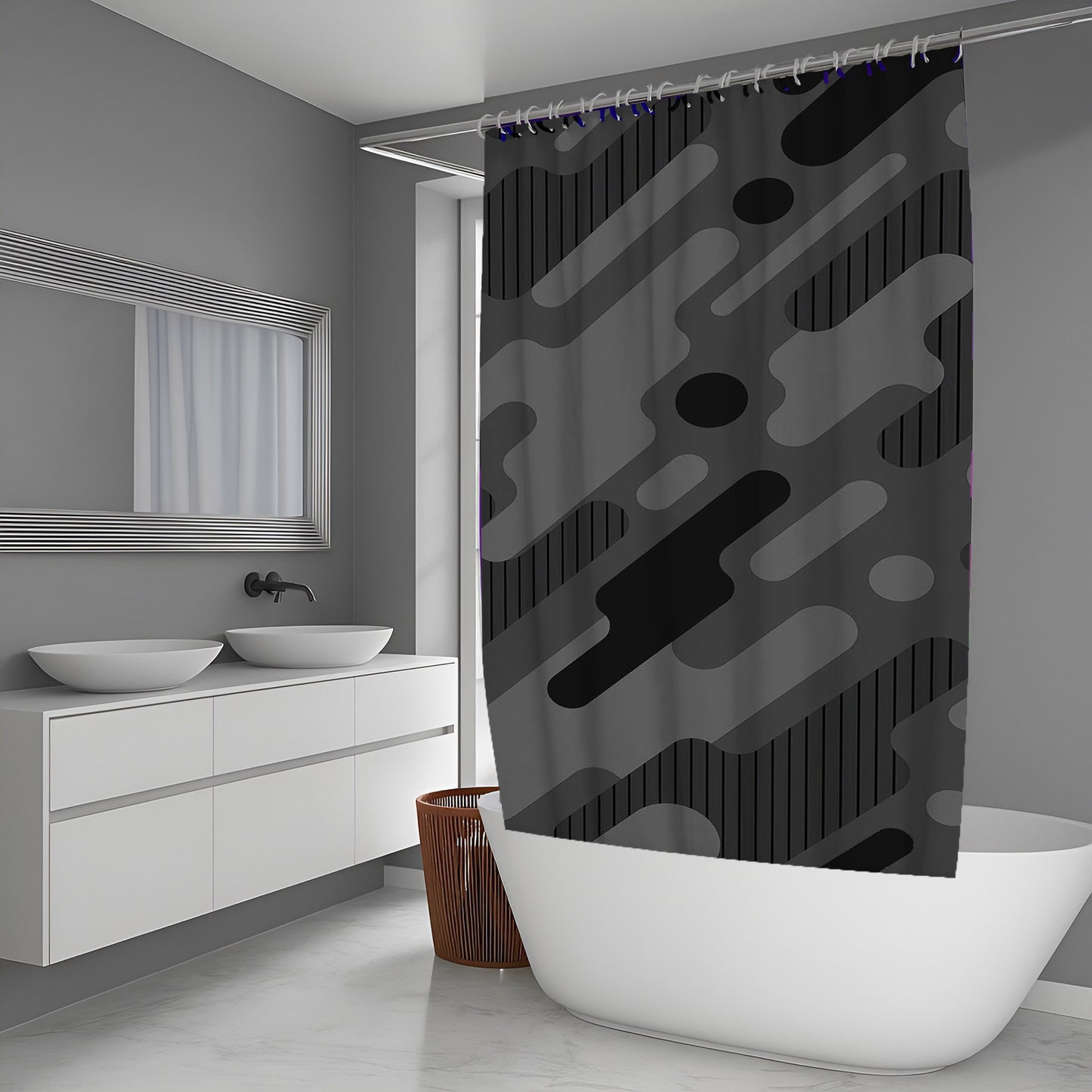 Light Sway Abstract And Pattern Shower Curtains