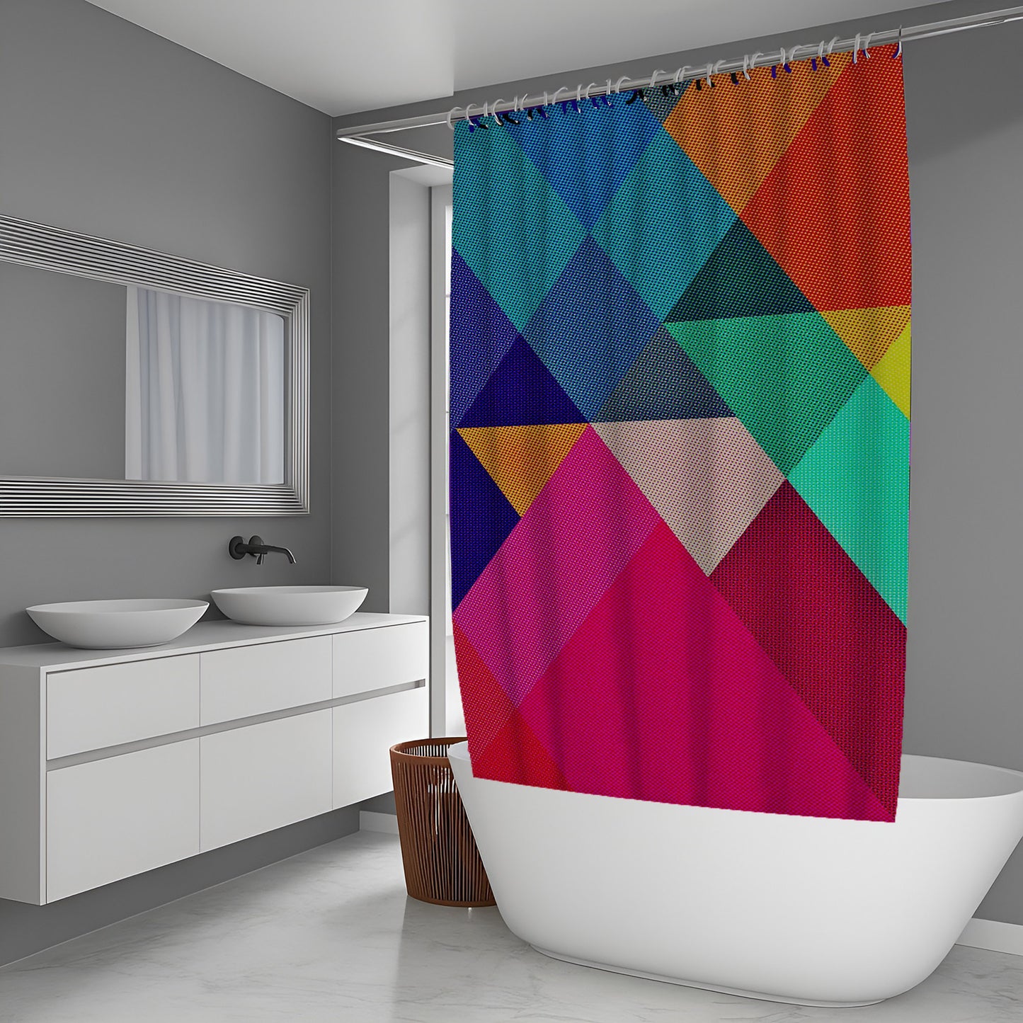 Lunar Dust Abstract And Pattern Shower Curtains