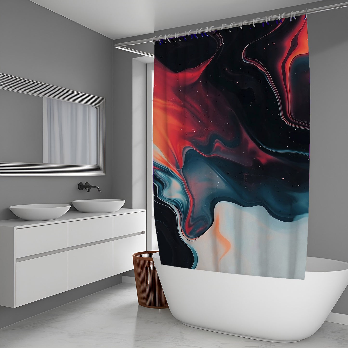Memory Pulse Abstract And Pattern Shower Curtains