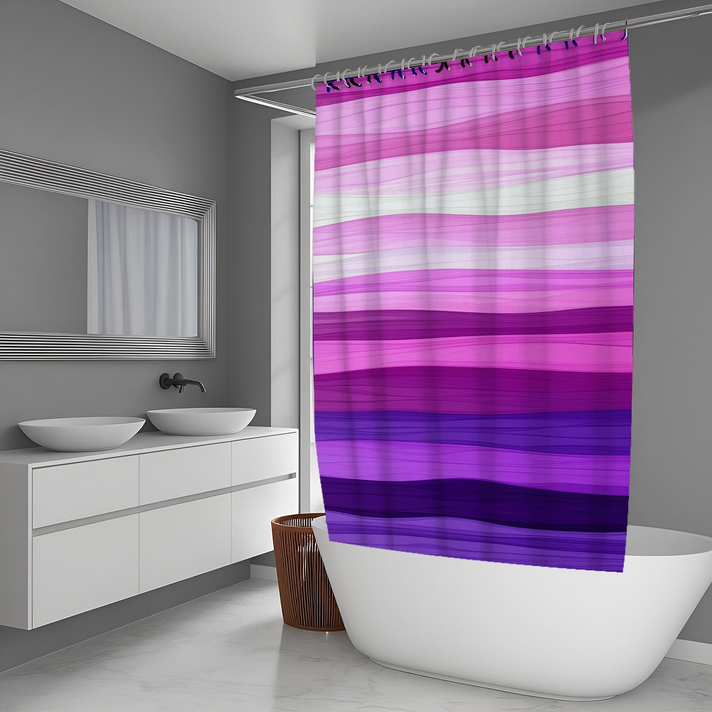 Night Bloom Abstract And Pattern Shower Curtains