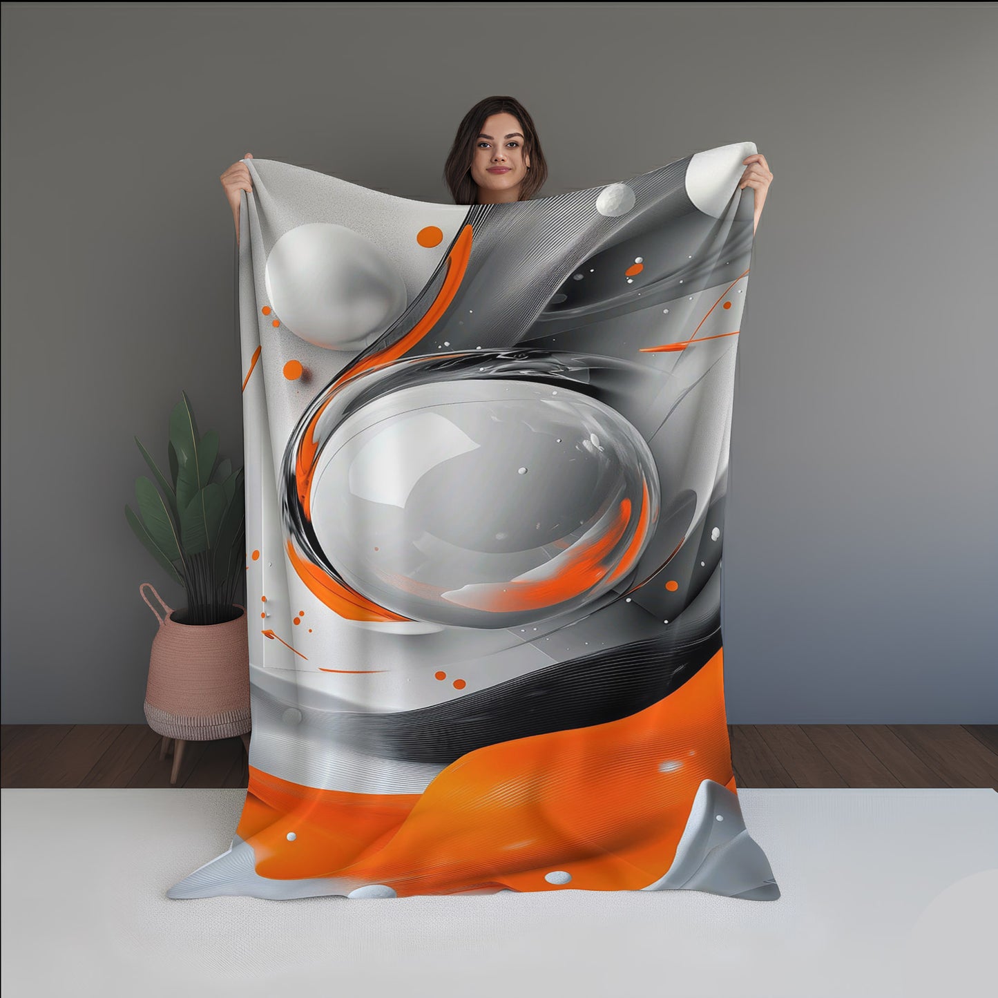 Night Grain Abstract And Pattern Doormats dual-sided blanket, featuring modern stitched patterns and soft, reversible micro-fiber fabric.