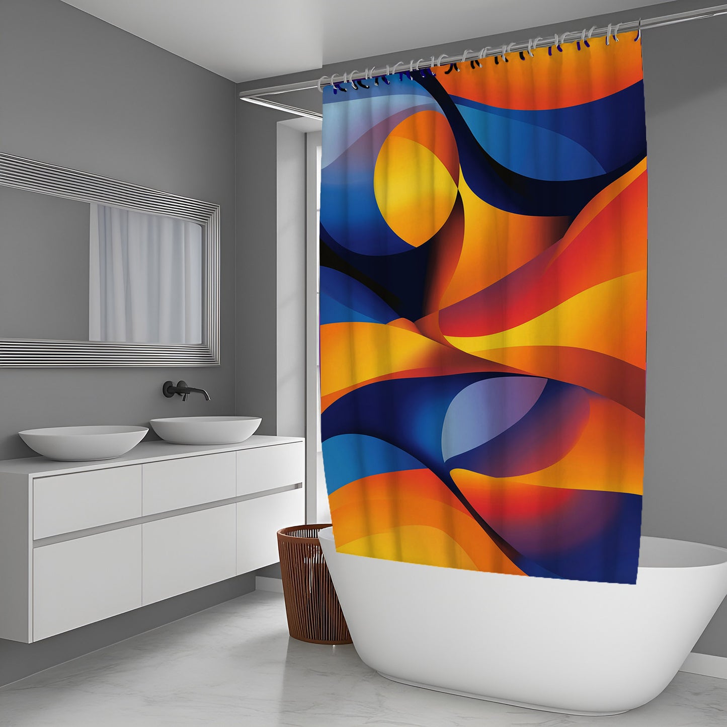 Quiet Neon Abstract And Pattern Shower Curtains
