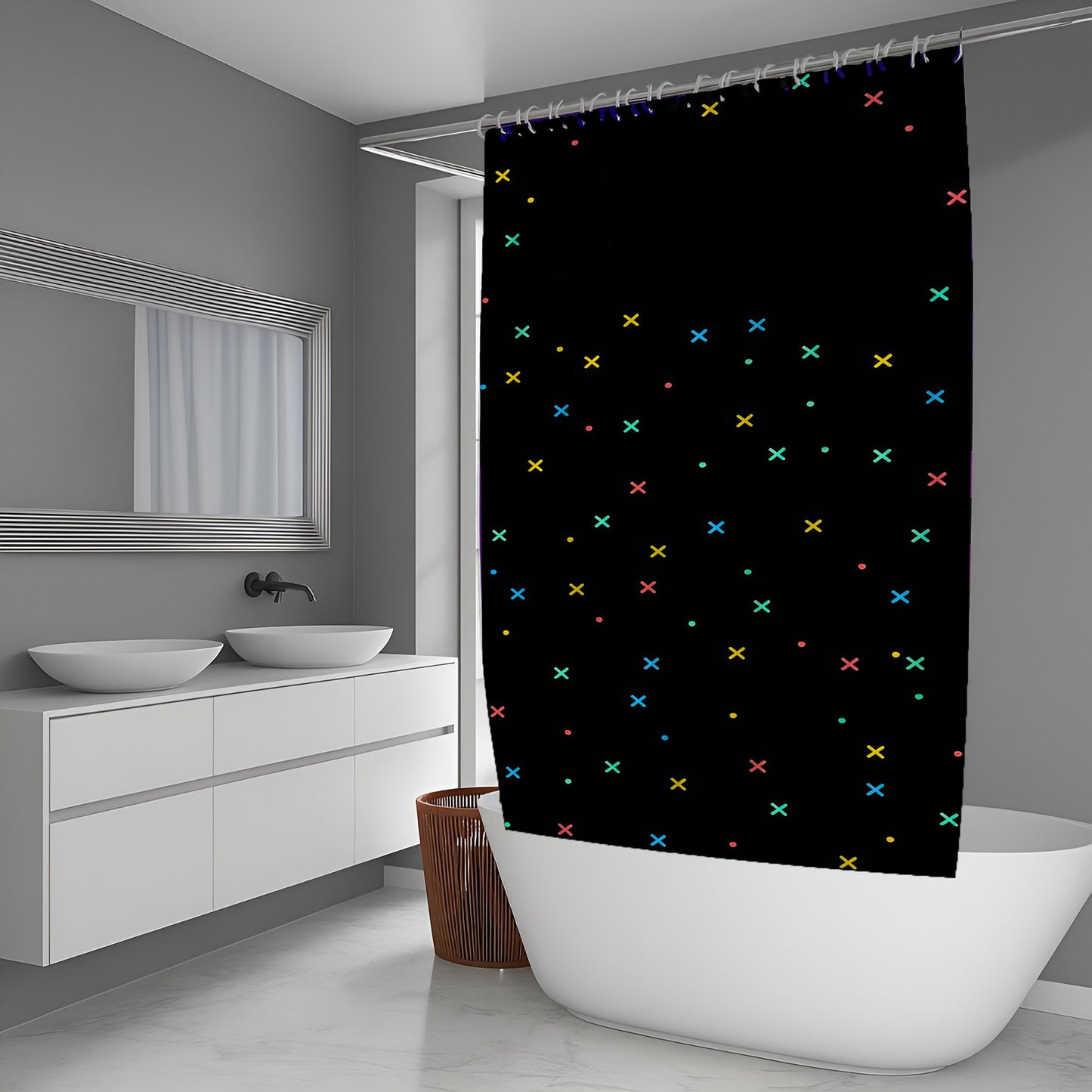 Shadow Field Abstract And Pattern Shower Curtains