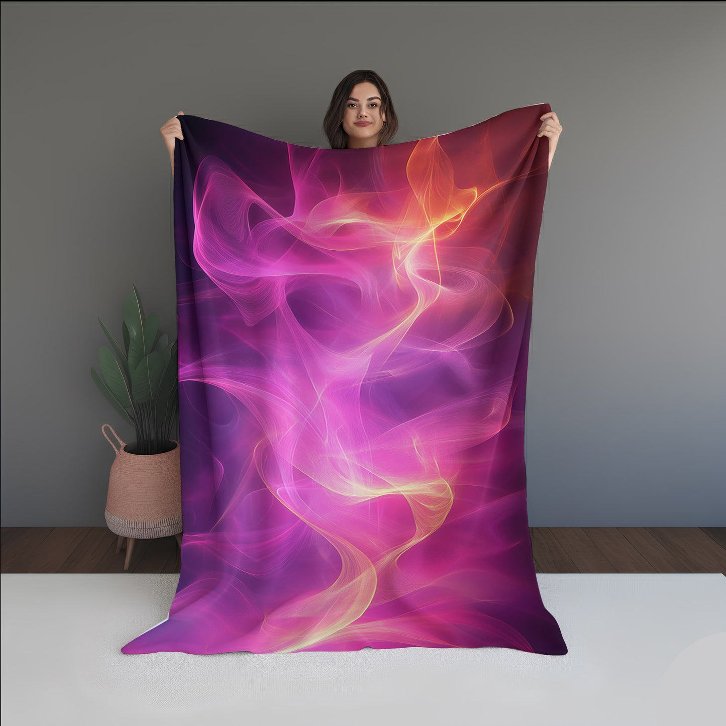 Star Melt Abstract And Pattern Doormats dual-sided blanket, featuring modern stitched patterns and soft, reversible micro-fiber fabric.