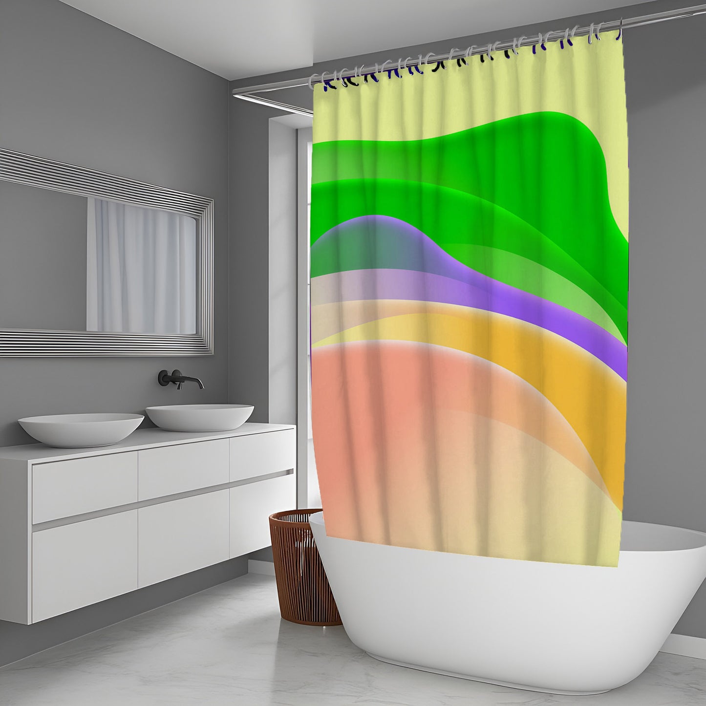 Stone Cloud Abstract And Pattern Shower Curtains