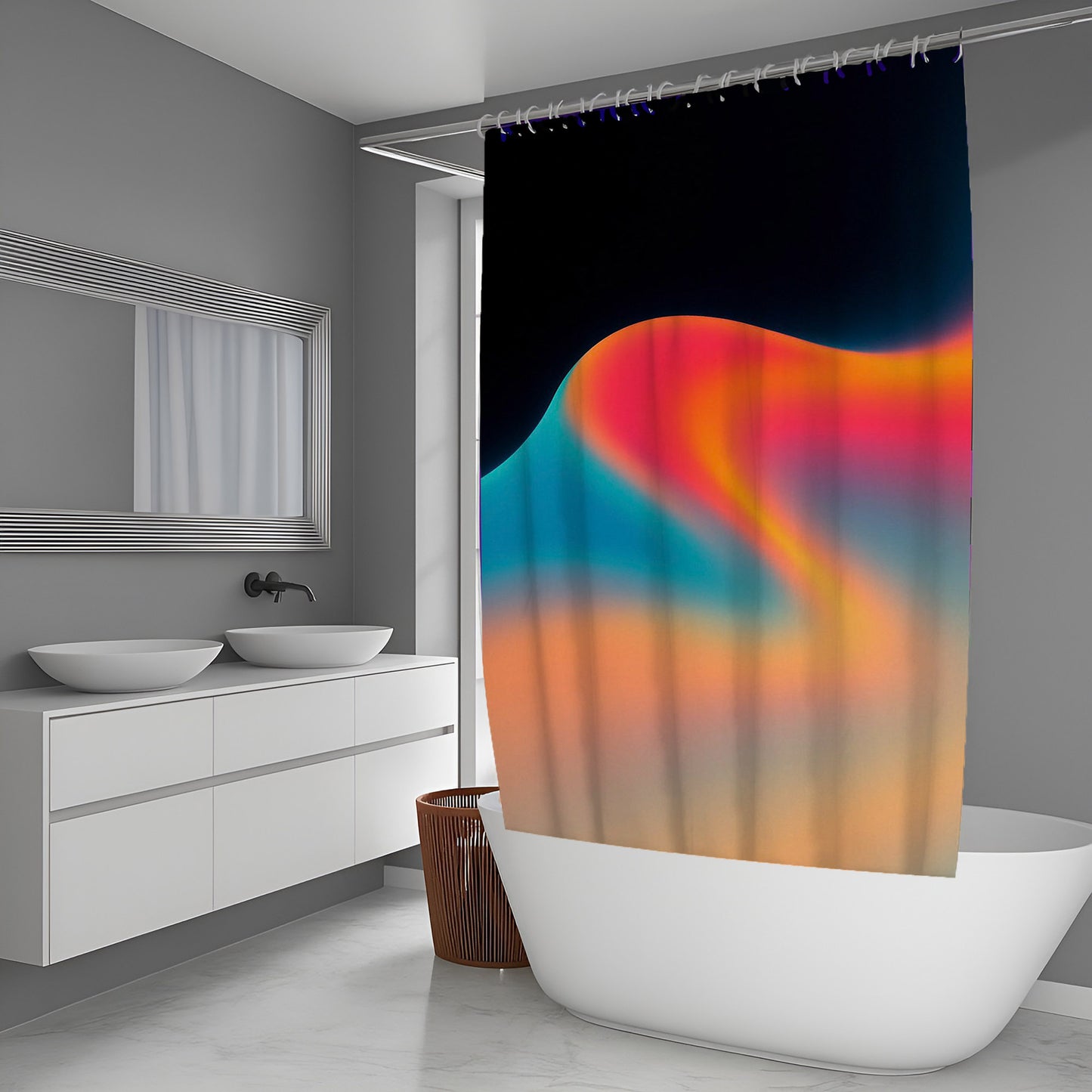 Stone Thread Abstract And Pattern Shower Curtains