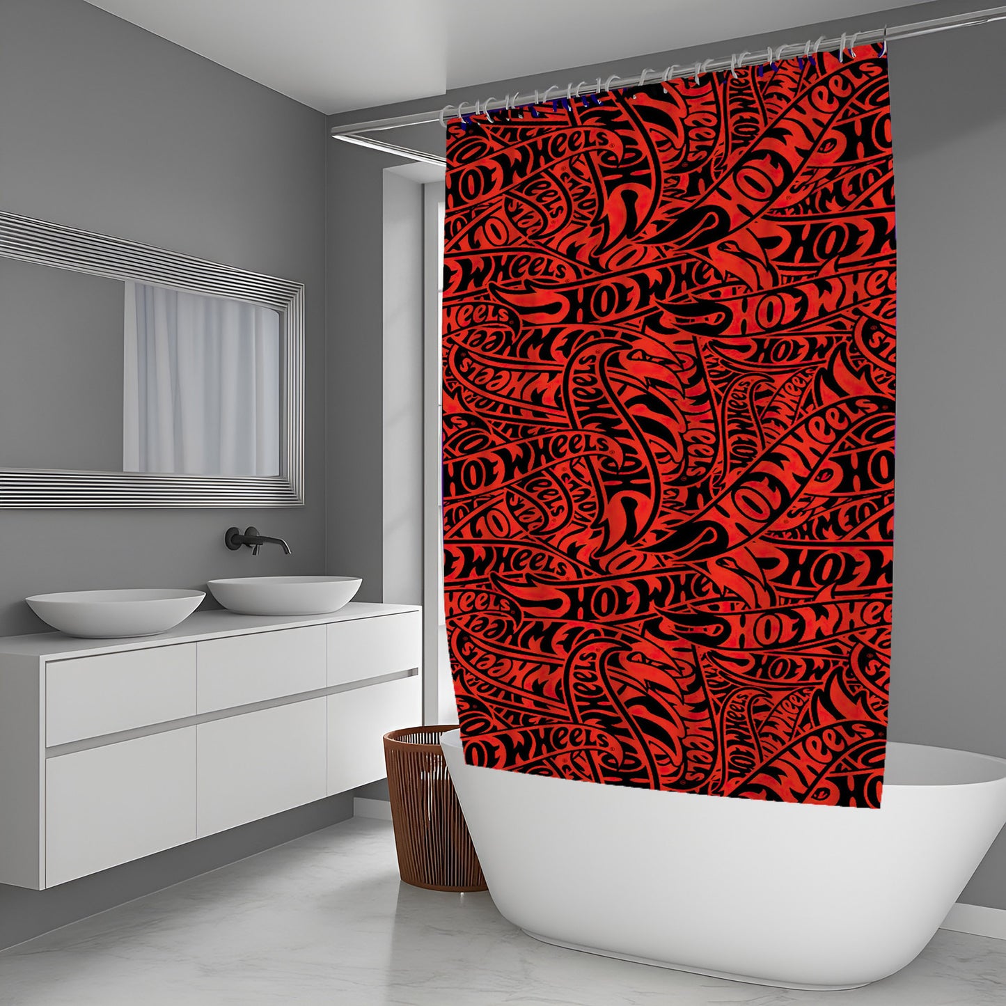 Tawny Doodle Shower Curtains