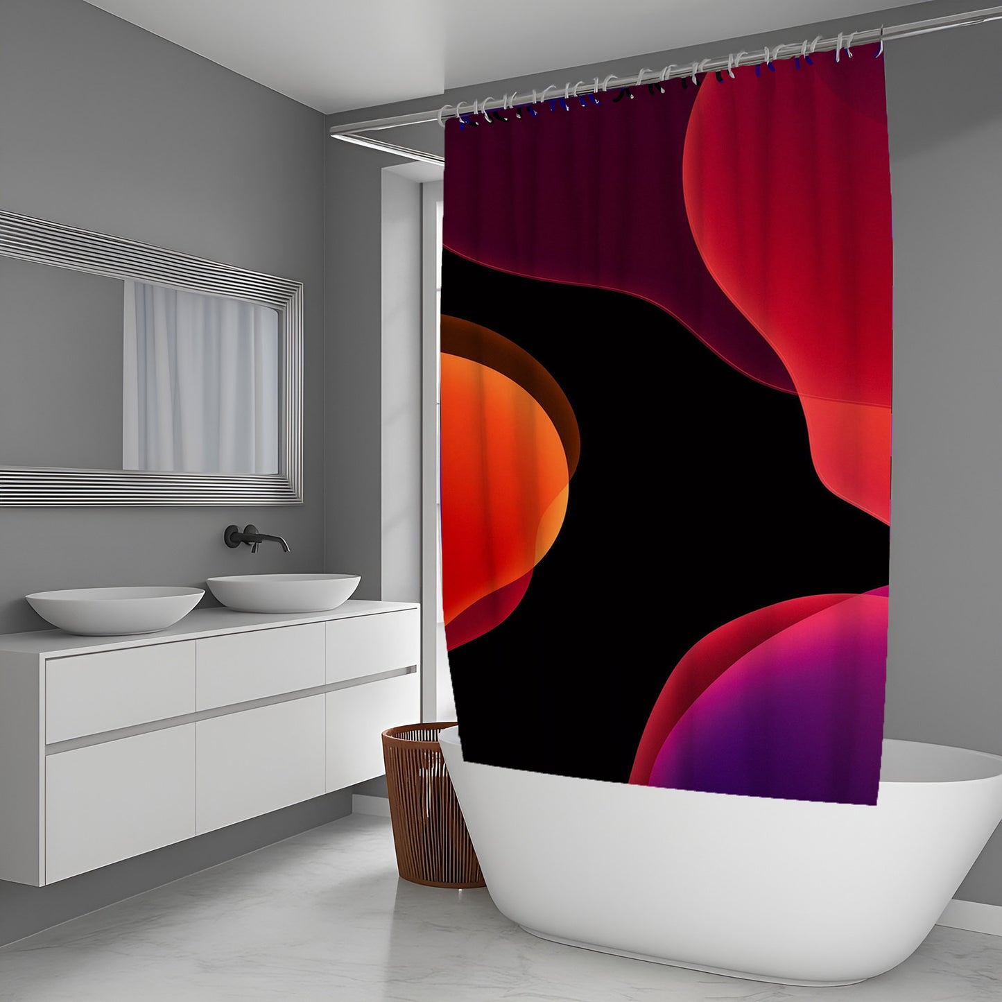 Vapor Static Abstract And Pattern Shower Curtains