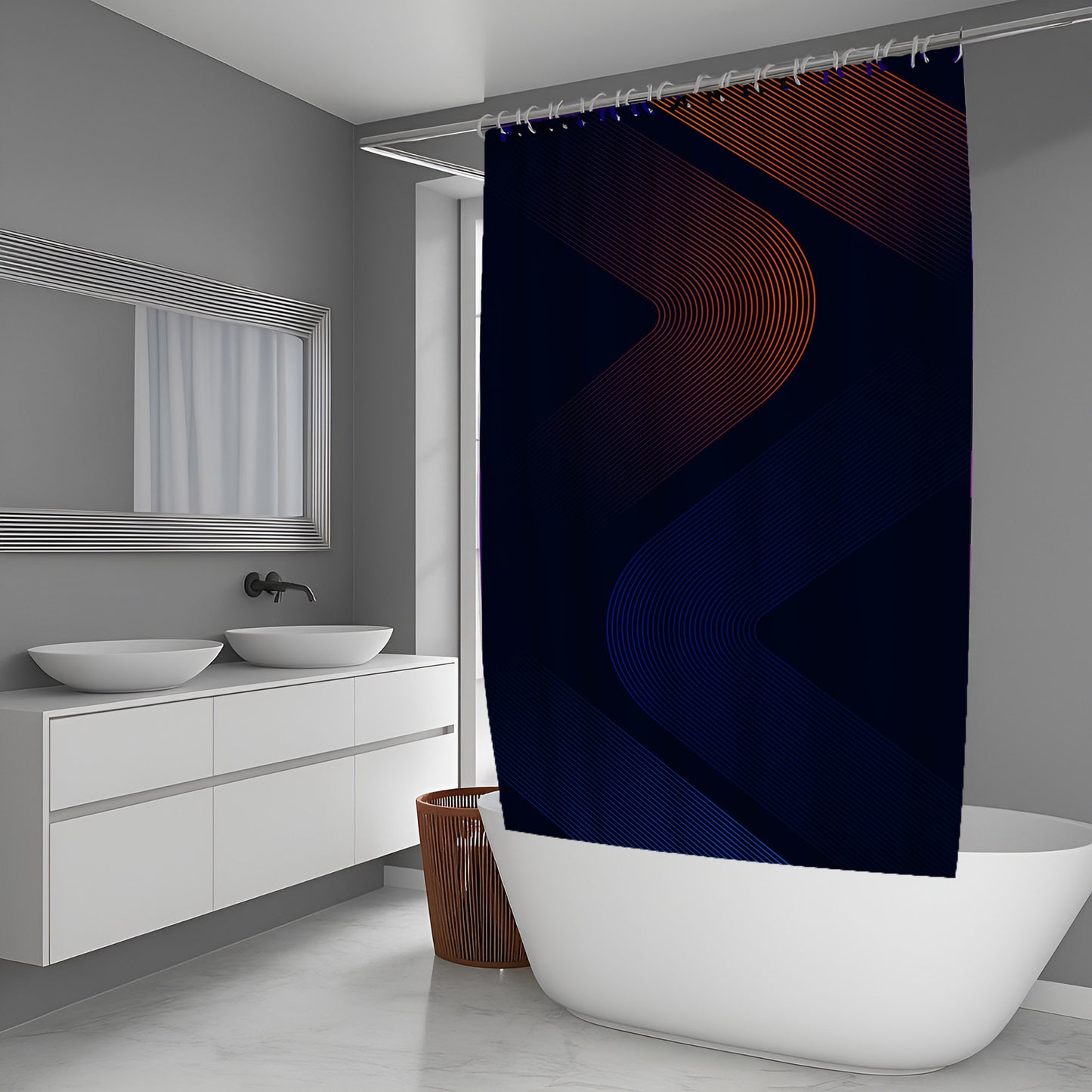 Vapor Whisper Abstract And Pattern Shower Curtains