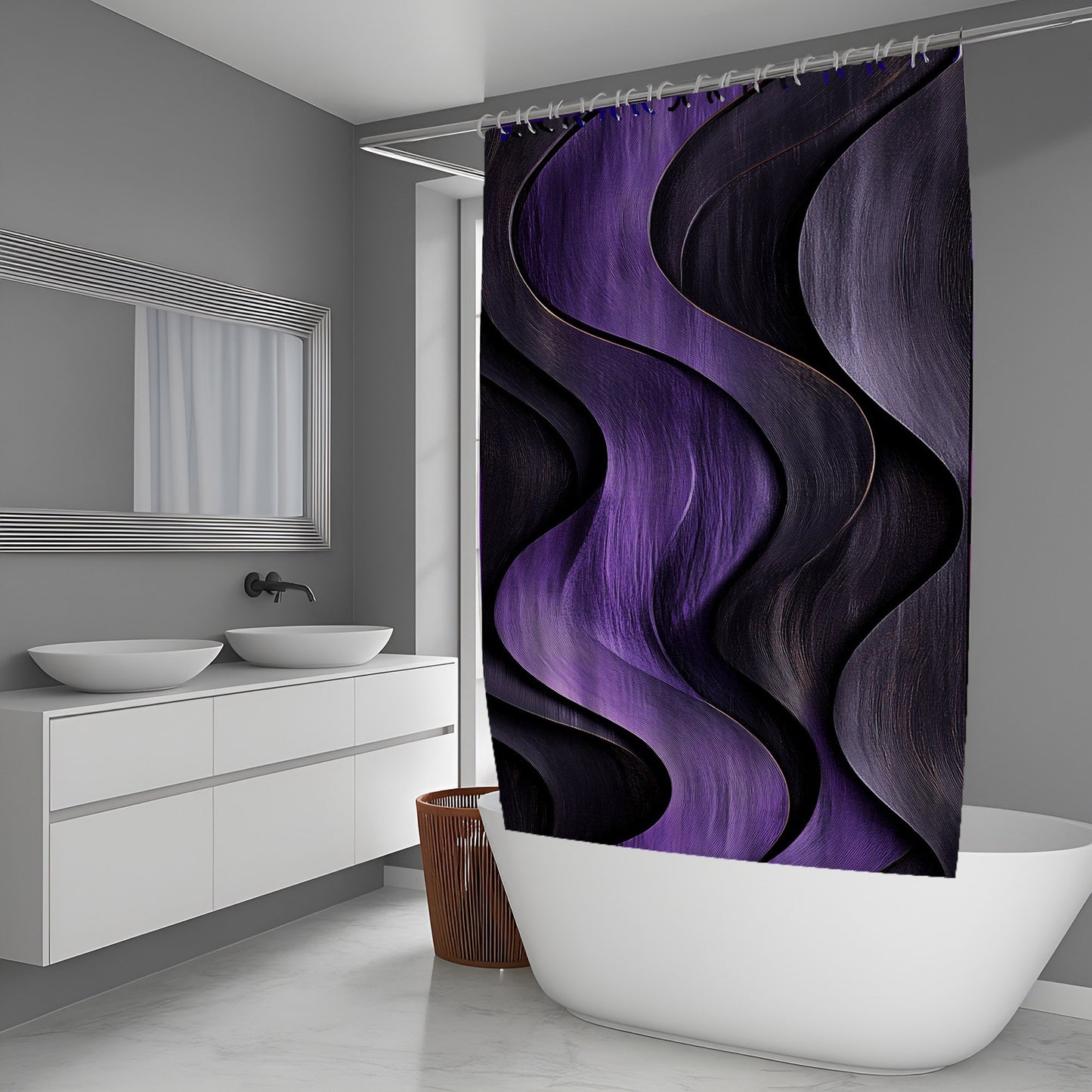 Water Shadow Abstract And Pattern Shower Curtains