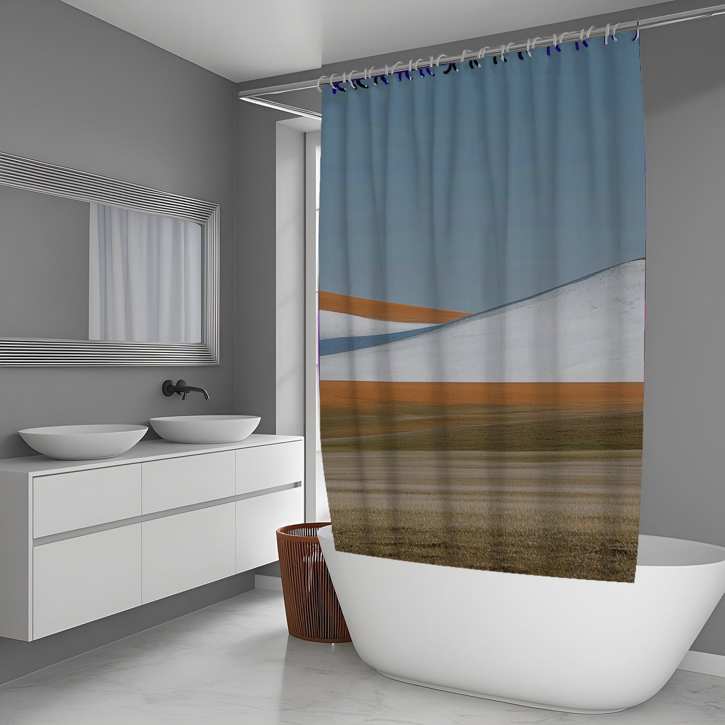 Winter Ember Abstract And Pattern Shower Curtains
