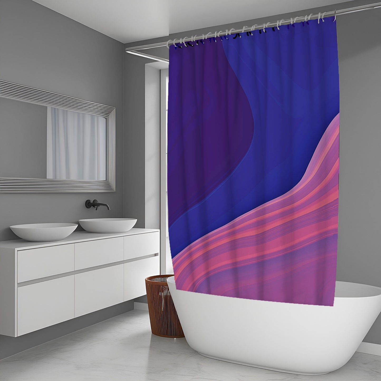 Ash Drift Abstract And Pattern Shower Curtains