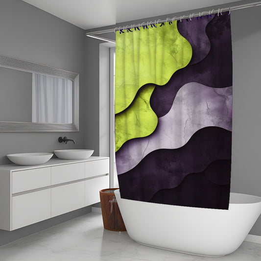 Ash Prism Abstract And Pattern Shower Curtains