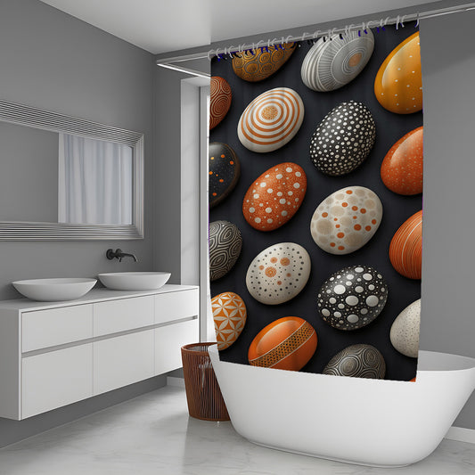 Bio Liquid Abstract And Pattern Shower Curtains