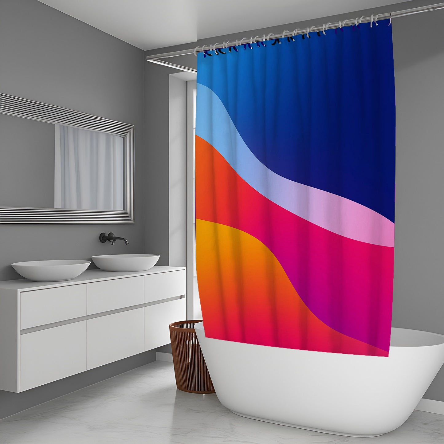 City Bloom Abstract And Pattern Shower Curtains
