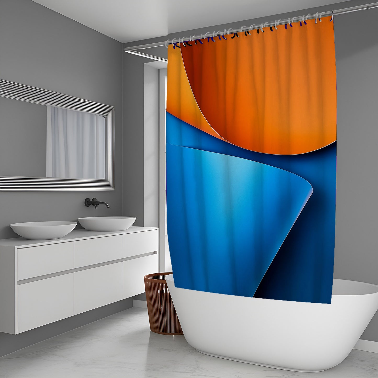 Cloud Echo Abstract And Pattern Shower Curtains