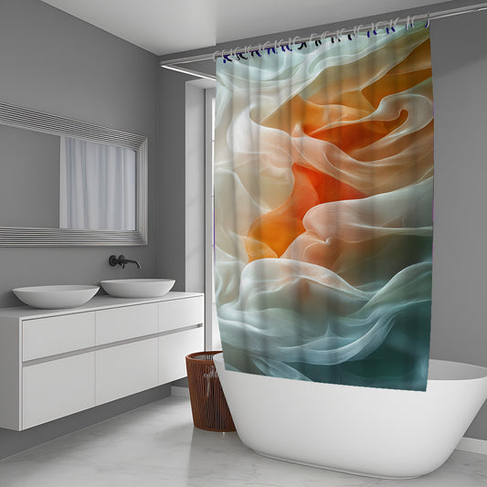 Cloud Static Abstract And Pattern Shower Curtains