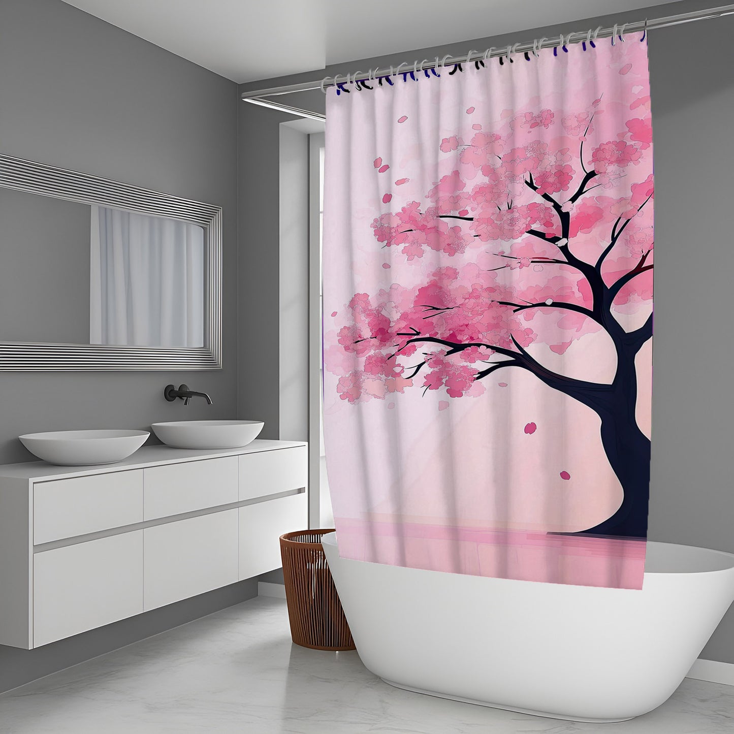 Coral Pulse Abstract And Pattern Shower Curtains