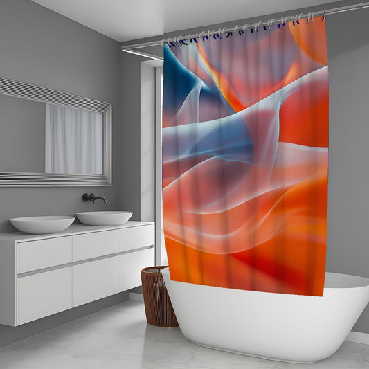 Crystal Wave Abstract And Pattern Shower Curtains