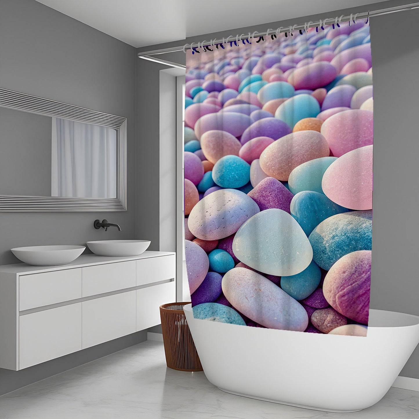Dust Horizon Abstract And Pattern Shower Curtains