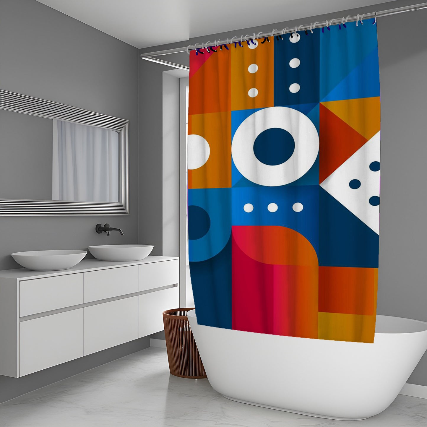 Echo Prism Abstract And Pattern Shower Curtains