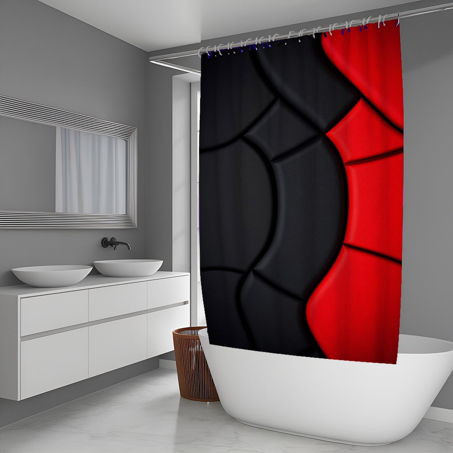 Ember Scatter Abstract And Pattern Shower Curtains