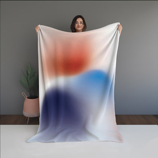 Floral Data Abstract And Pattern Doormats dual-sided blanket, featuring modern stitched patterns and soft, reversible micro-fiber fabric.