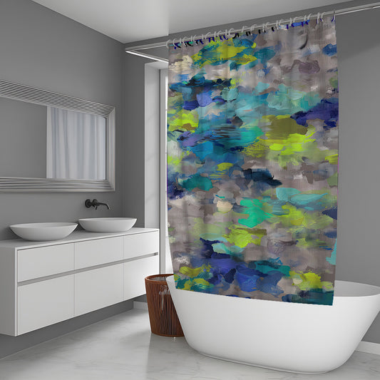 Floral Dust Abstract And Pattern Shower Curtains