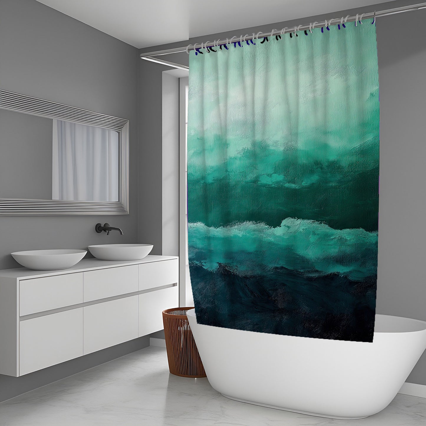 Flower Noise Abstract And Pattern Shower Curtains