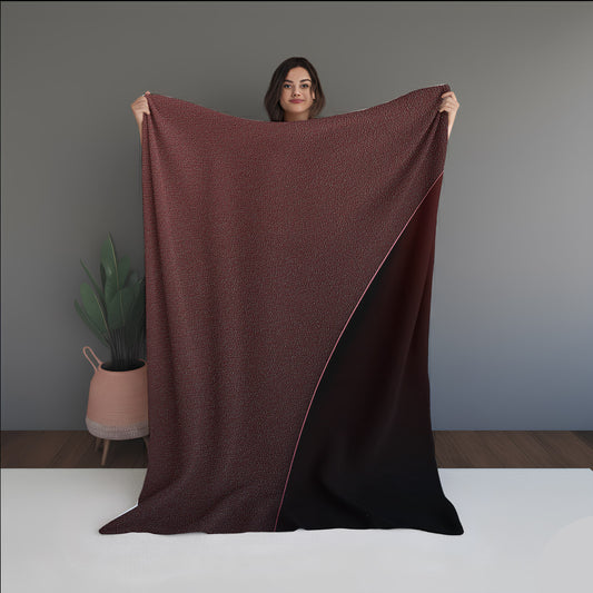 Foam Pulse Abstract And Pattern Doormats dual-sided blanket, featuring modern stitched patterns and soft, reversible micro-fiber fabric.