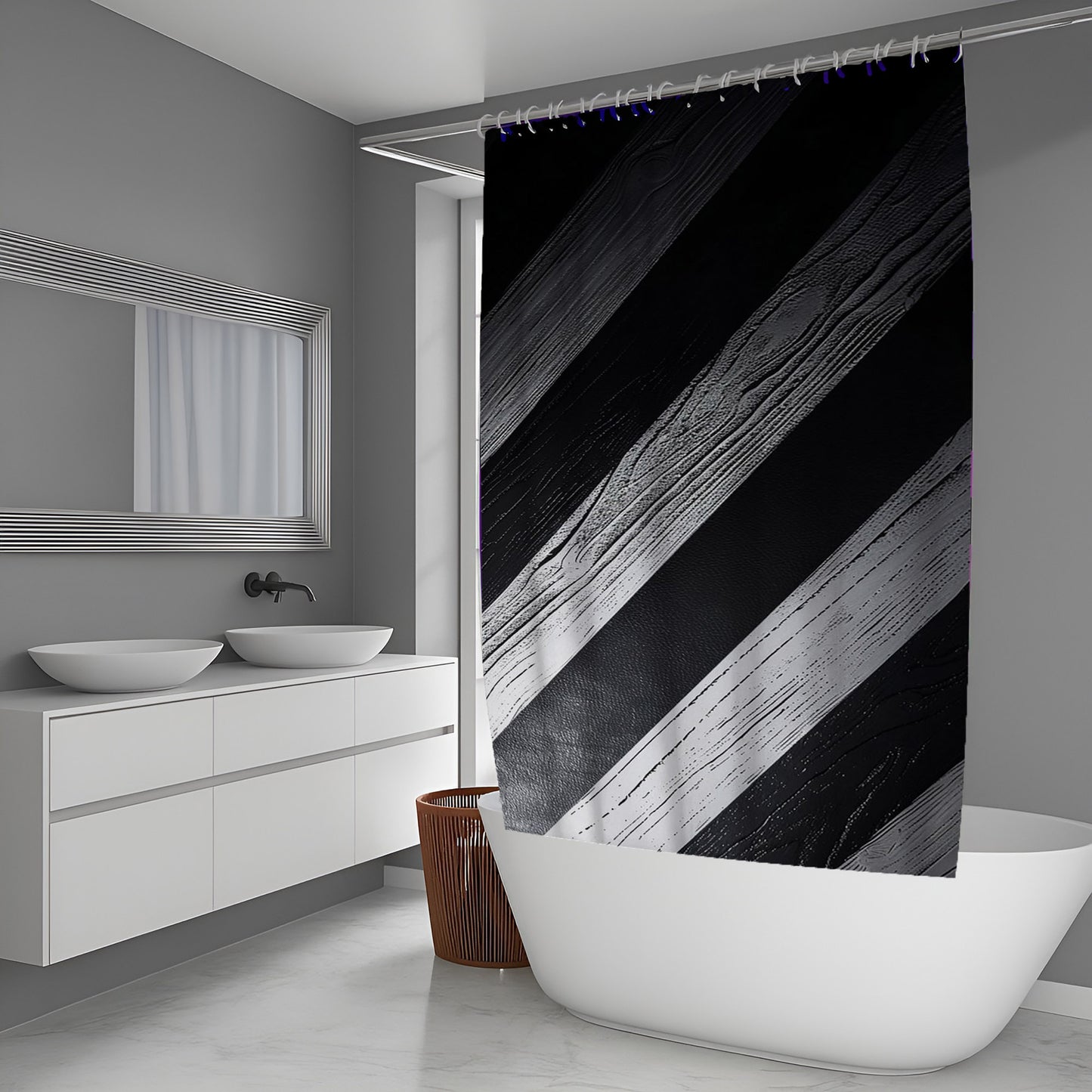 Fragmented Dream Abstract And Pattern Shower Curtains