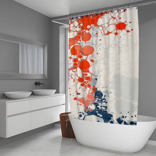 Frost Thread Abstract And Pattern Shower Curtains
