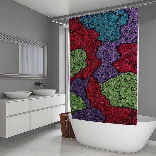 Frozen Breath Abstract And Pattern Shower Curtains