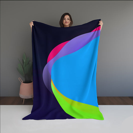 Galaxy Root Abstract And Pattern Doormats dual-sided blanket, featuring modern stitched patterns and soft, reversible micro-fiber fabric.