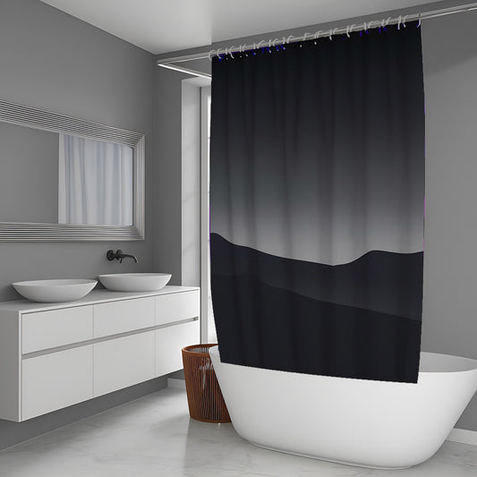 Glimmer Moss Abstract And Pattern Shower Curtains