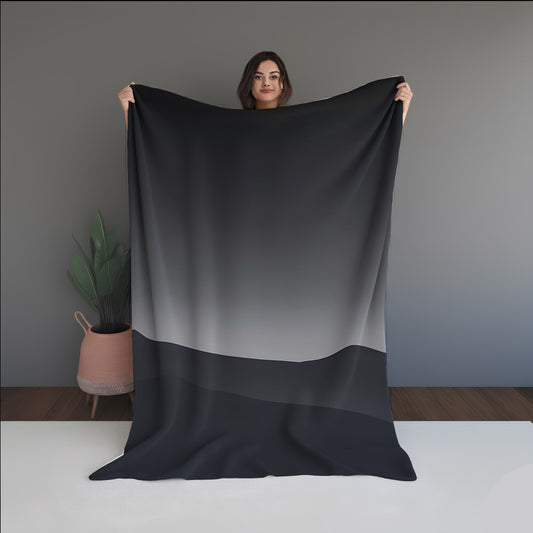 Glimmer Moss Abstract And Pattern Doormats dual-sided blanket, featuring modern stitched patterns and soft, reversible micro-fiber fabric.