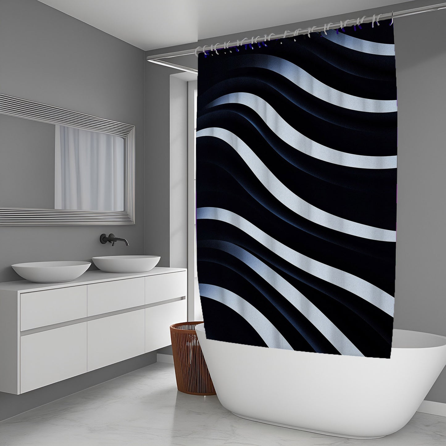 Grass Pixel Abstract And Pattern Shower Curtains