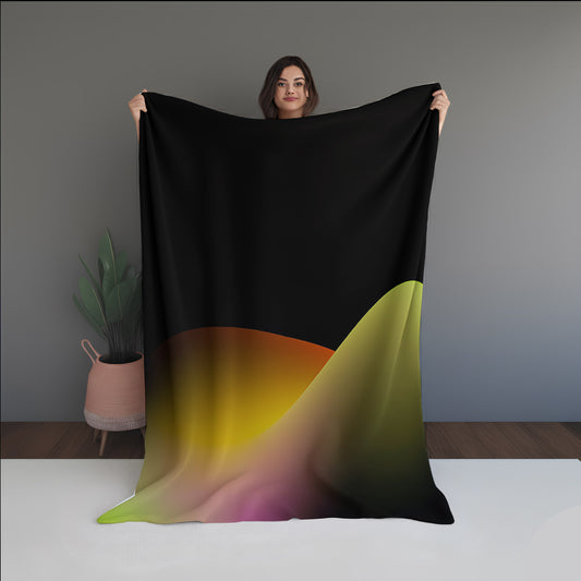 Gravity Leaf Abstract And Pattern Doormats dual-sided blanket, featuring modern stitched patterns and soft, reversible micro-fiber fabric.